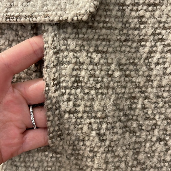 H&M Tan Wool Houndstooth Coat - Picture 2 of 10